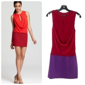 Black Halo Color Block Dress - Alo Sleeveless in Red and Purple Size 4